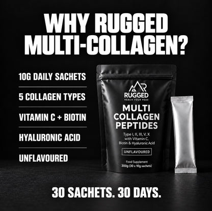 RUGGED Multi Collagen 8-1| 30 Daily Sachets